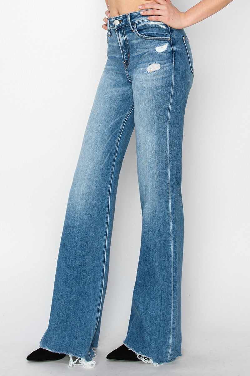 MID RISE WIDE JEANS | RISEN - Final Sale