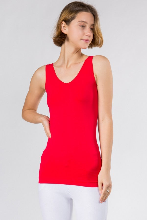 Reversible V Or U Neckline Seamless Tank - Part 1 (10 COLORS) *DEAL*