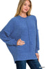 Brushed Melange Hacci Oversized Sweater Top* - Final Sale