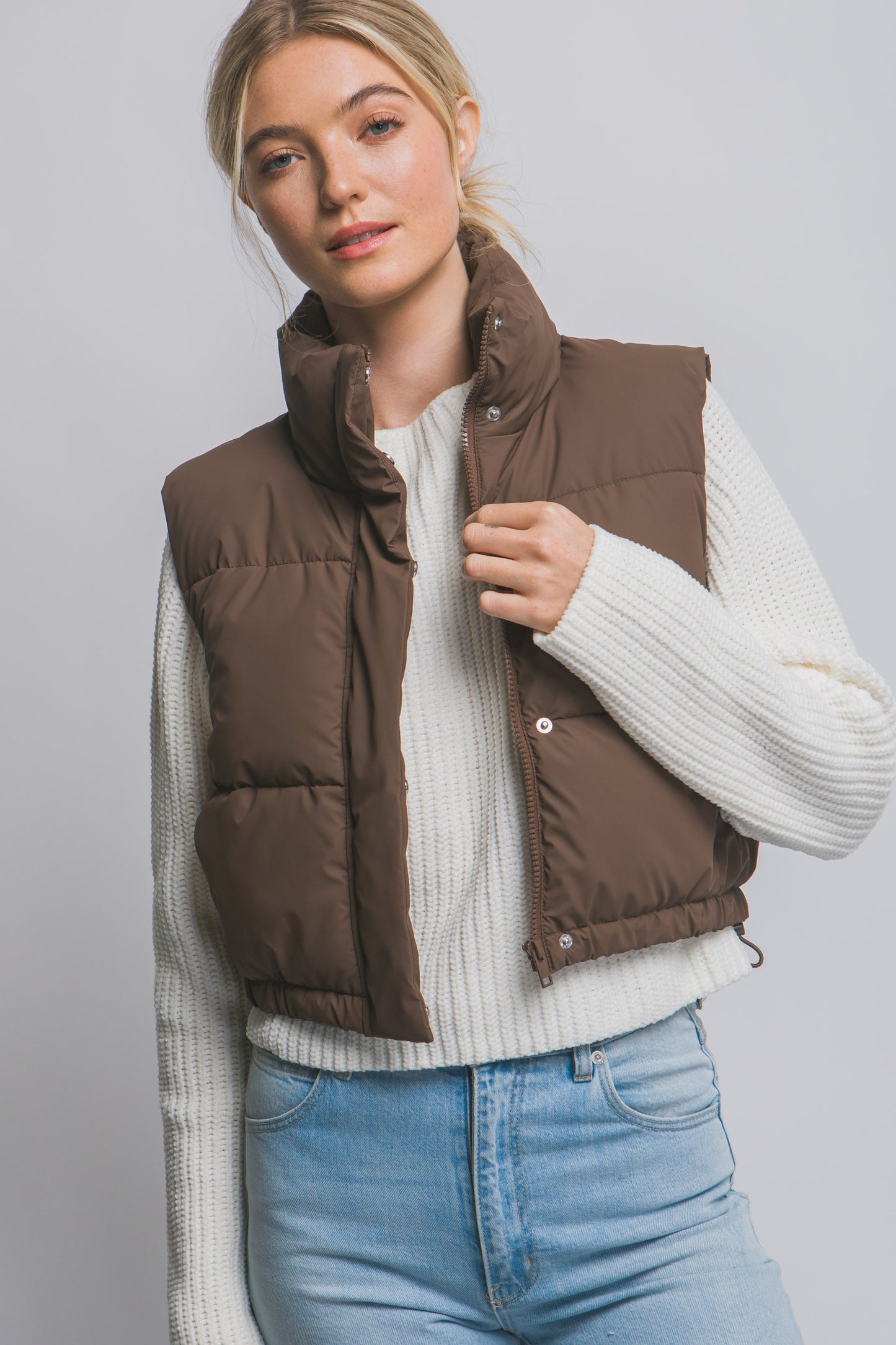 Cropped Puffer Vest (3 COLORS) *DEAL