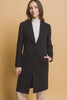 Notched Lapel Long Sleeve Buttoned Coat - Final Sale