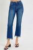 High Rise Crop Flare Denim Jeans | RISEN - Final Sale
