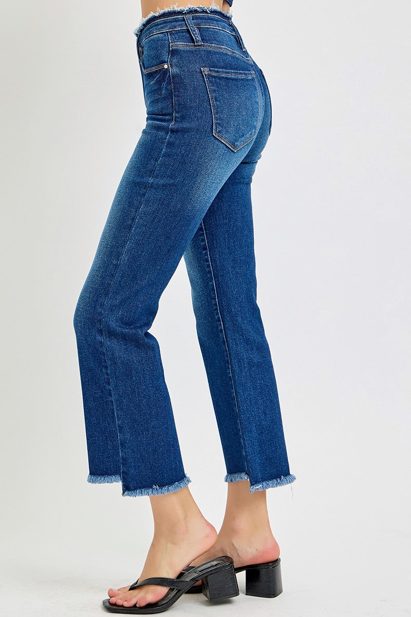 High Rise Crop Flare Denim Jeans | RISEN - Final Sale
