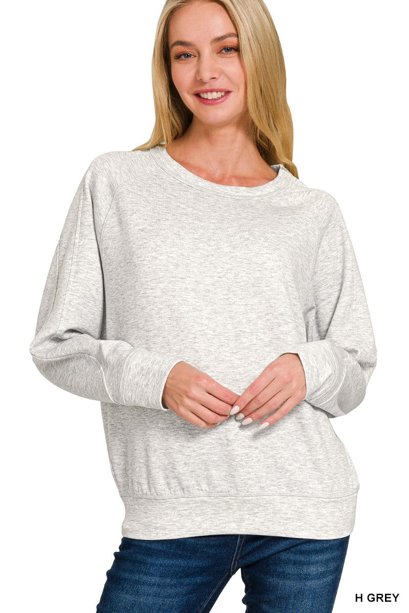 Scuba Crewneck Pullover (7 COLORS) | ZENANA *LA LIVE PREORDER