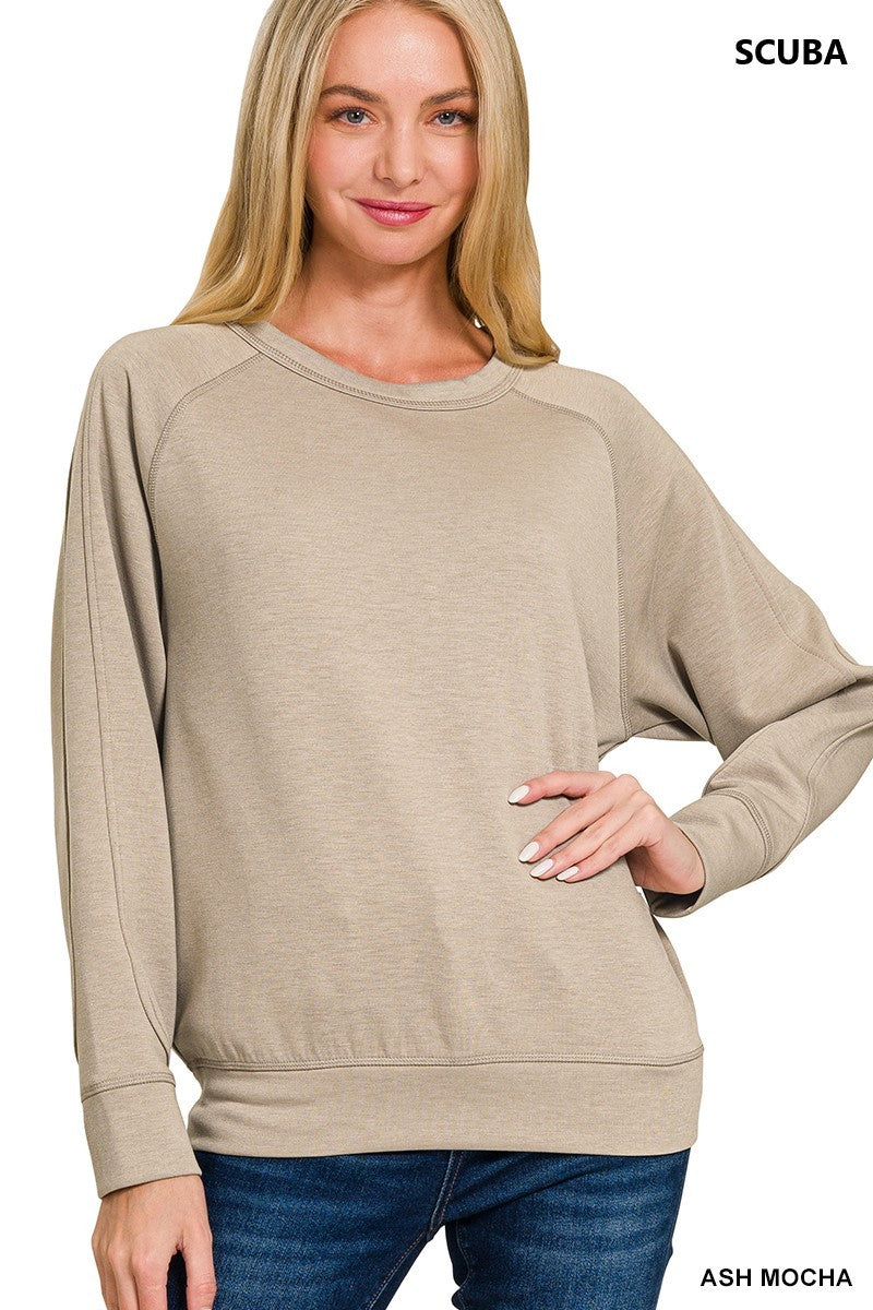 Scuba Crewneck Pullover (7 COLORS) | ZENANA *LA LIVE PREORDER