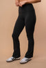Wide Yoga Black Straight Leggings - Final Sale