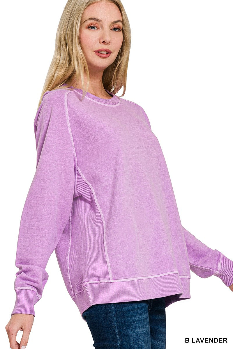 French Terry Pullover | ZENANA - Final Sale