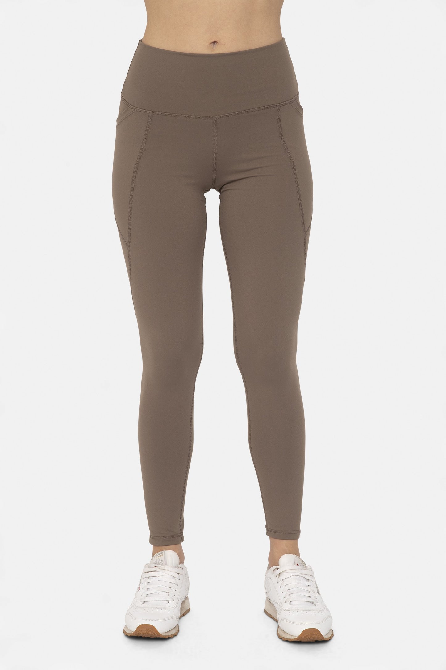 MONO B |Tapered Band Essential Solid Highwaist Leggings - Final Sale