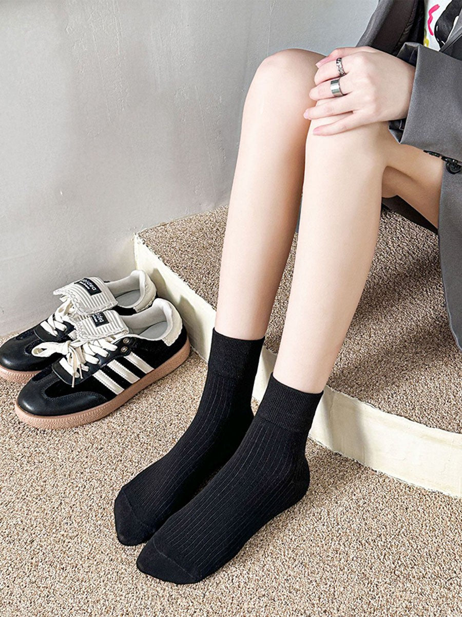 Simple Retro Drawstring Mid-Calf Socks *DEAL**