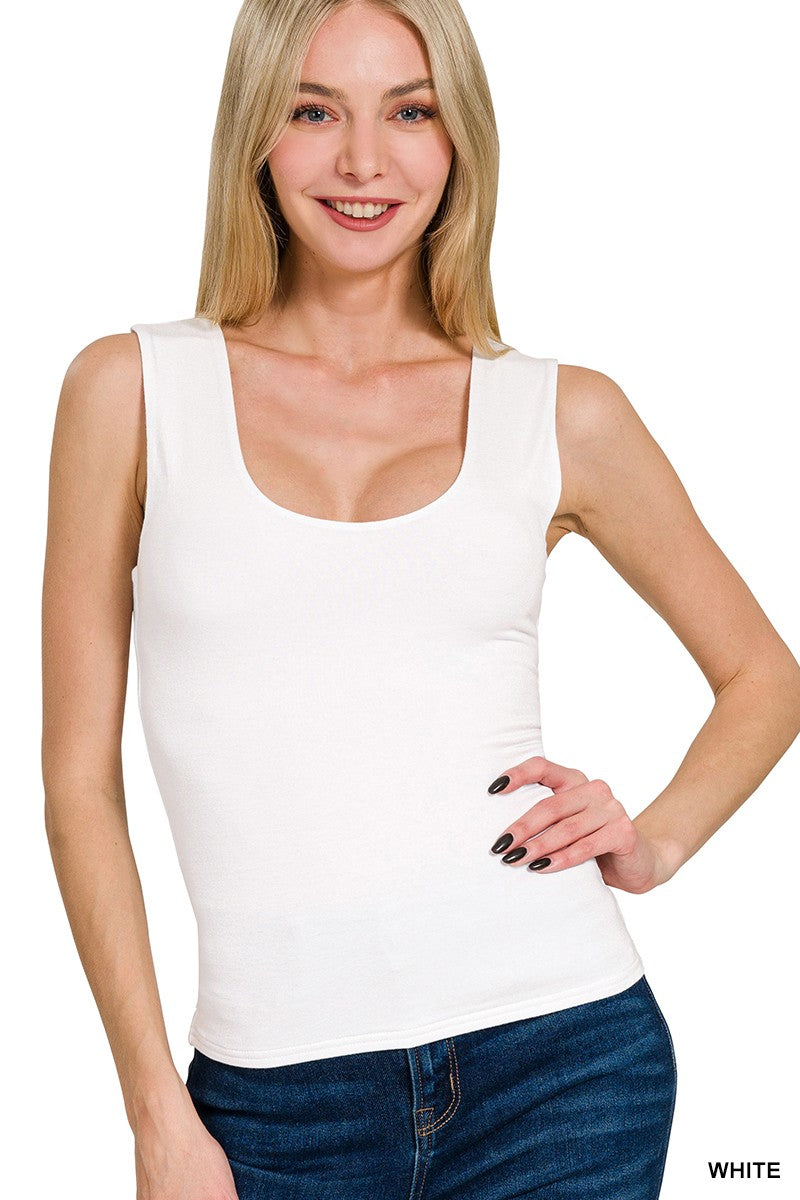 Double Layered Tank Top | ZENANA - Final Sale