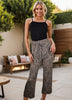 Leopard Ribbed Casual Pants - Final Sale