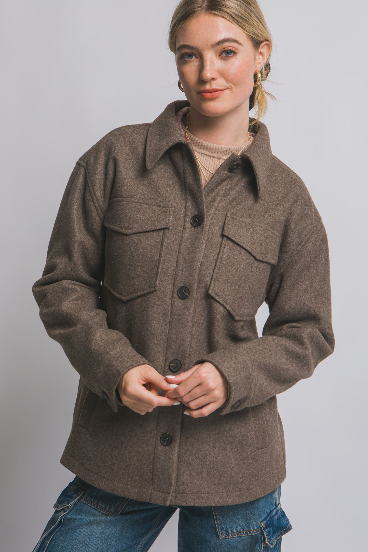 Crisp Air Fleece Shacket (3 COLORS) *DEAL*