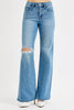 Tummy Control High Rise Wide Leg Denim Jean | RISEN