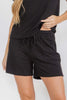 Black Relaxed Fit Shorts - Final Sale