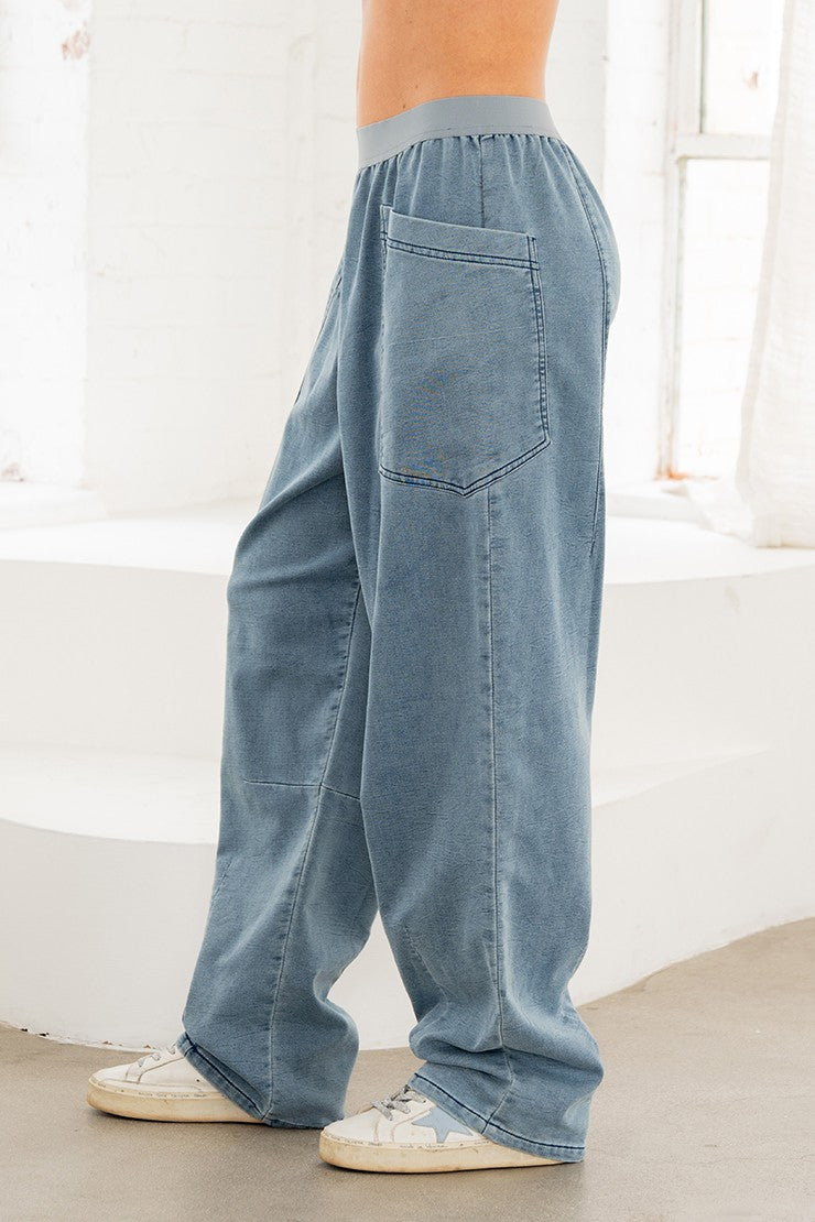 Wide Leg Denim Pants | SEW IN LOVE *30A SEPT PREORDER