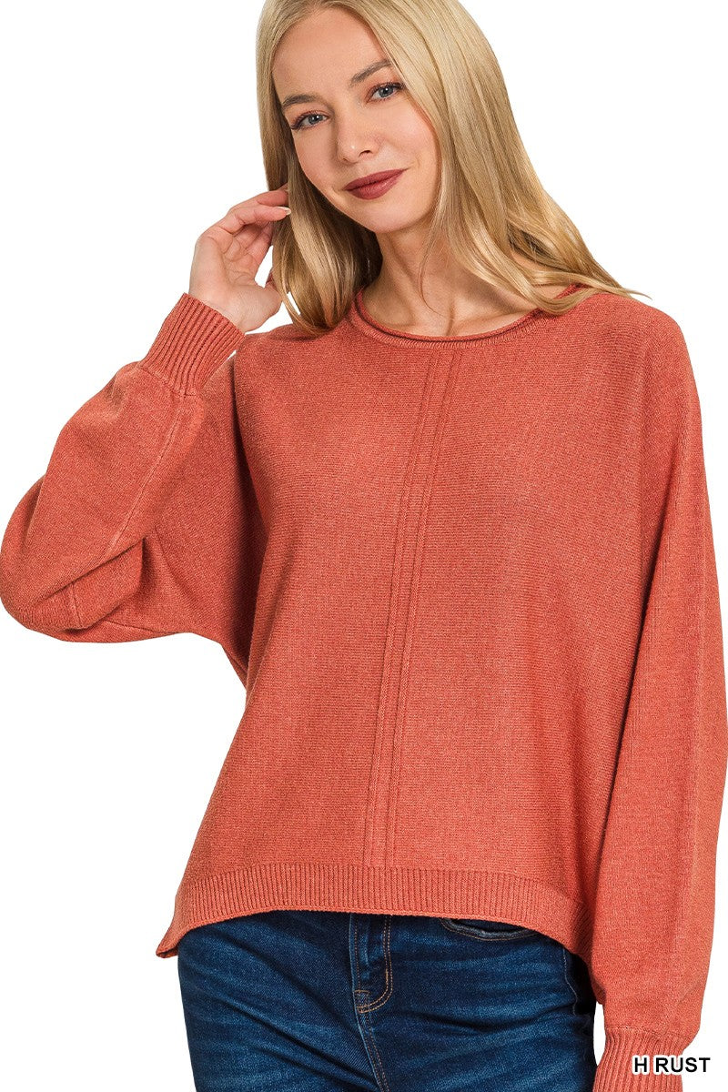 The Dreamer Double Seam Sweater | ZENANA (6 COLORS)