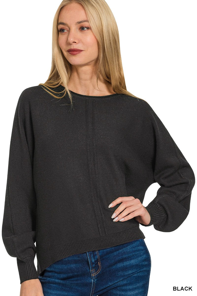 The Dreamer Double Seam Sweater | ZENANA (6 COLORS)