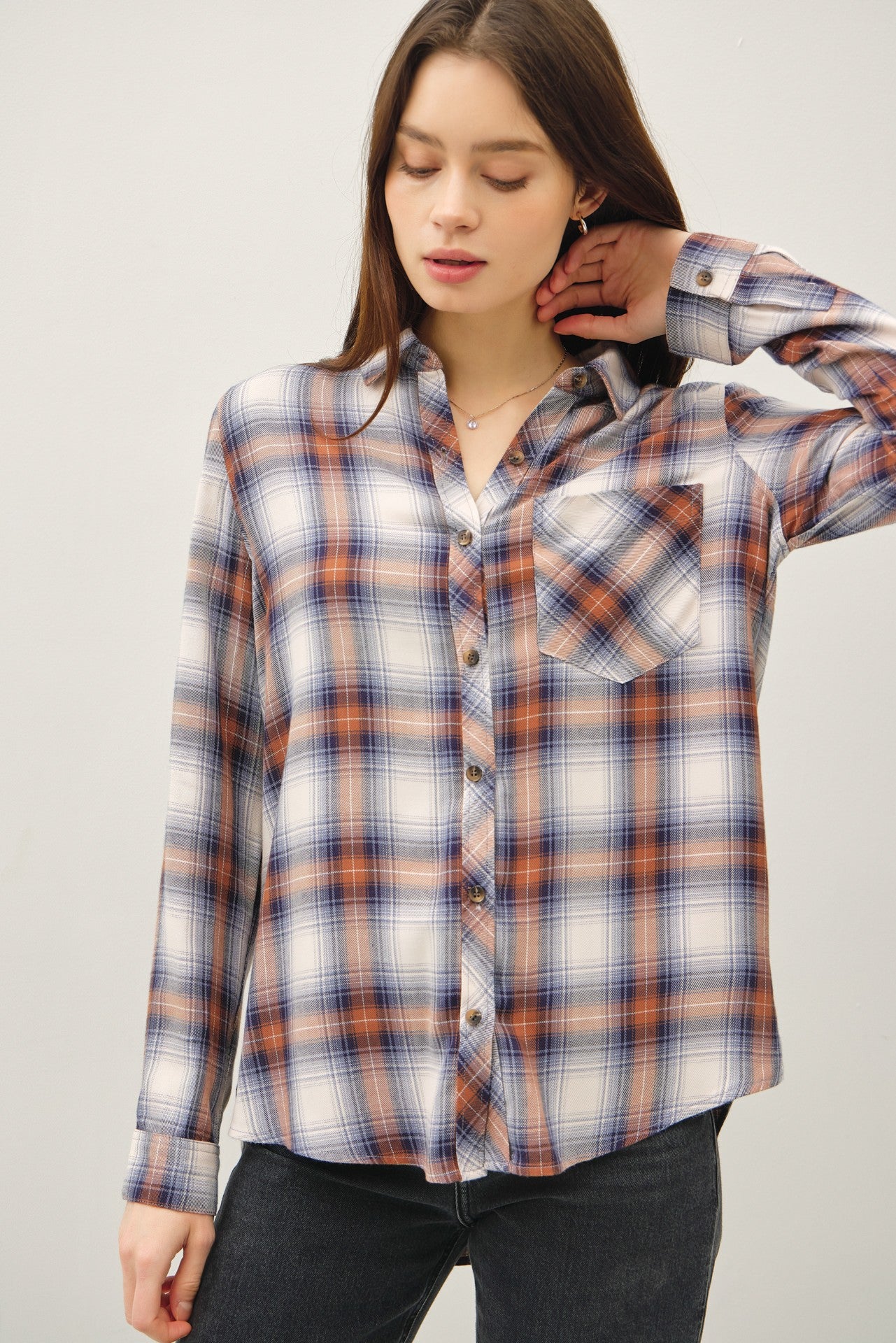 Robertson Plaid Longsleeve Button Up Shirt (4 COLORS) | BE COOL *LA LIVE PREORDER
