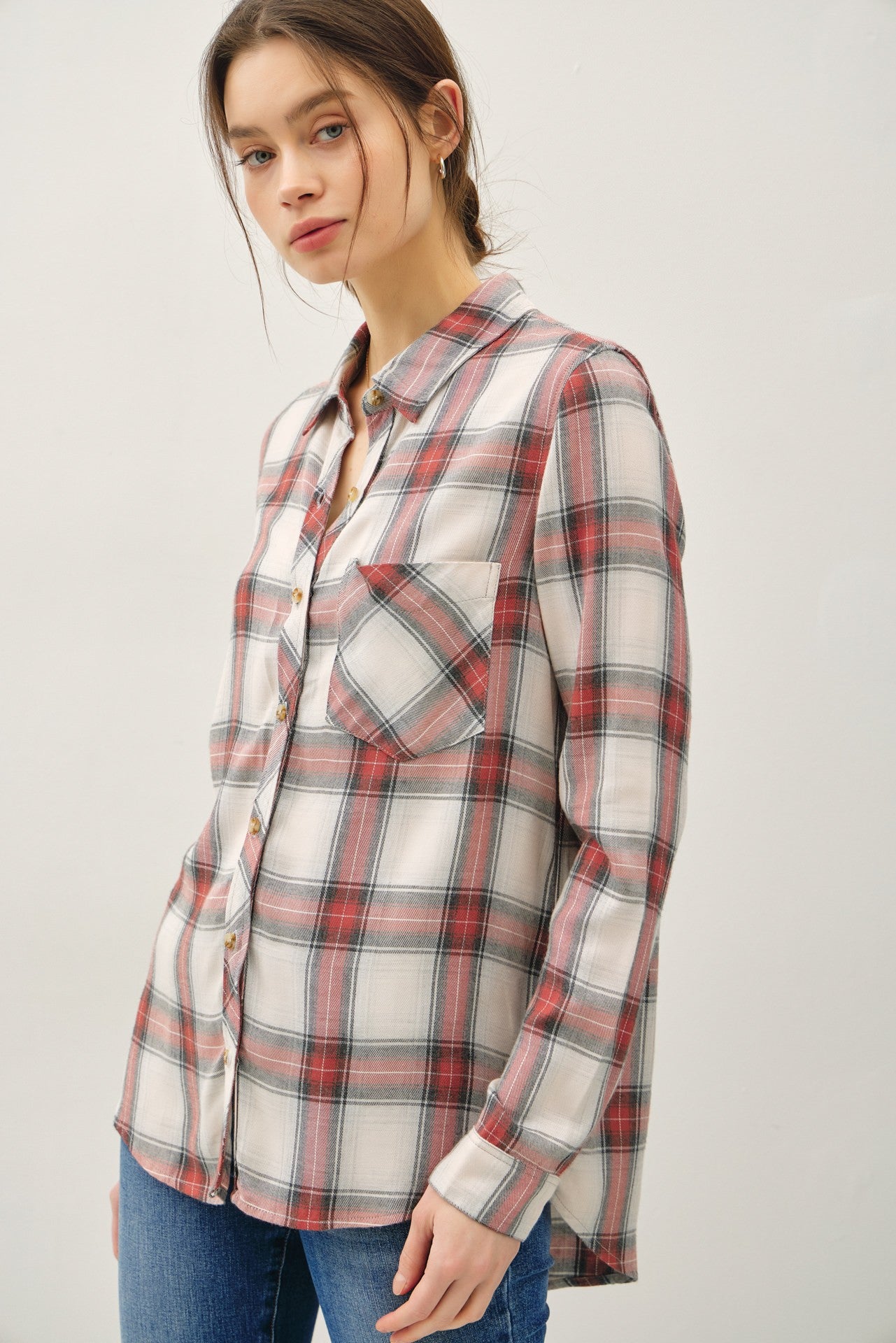 Robertson Plaid Longsleeve Button Up Shirt (4 COLORS) | BE COOL *LA LIVE PREORDER