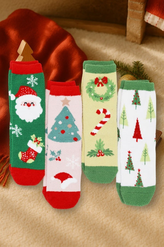 Fuzzy & Cozzy Christmas Socks Assorted | LA LIVE PREORDER (Copy)*