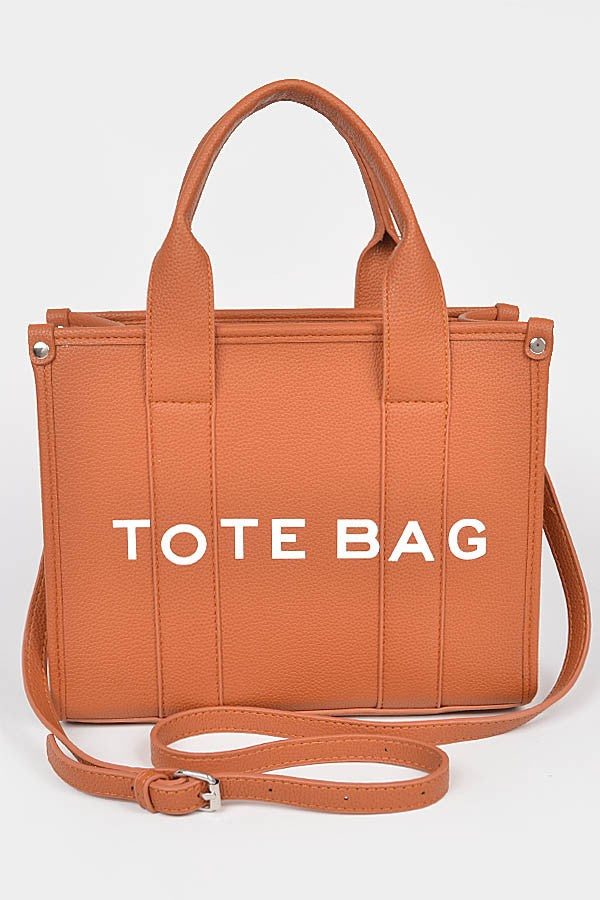 Faux Leather Small Tote Bag (4 COLORS) *LA LIVE PREORDER
