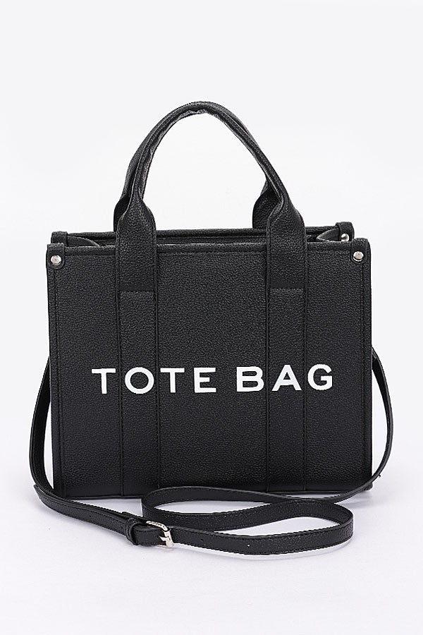 Faux Leather Small Tote Bag (4 COLORS) *LA LIVE PREORDER
