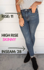 High Rise Tummy Control Skinny Denim Jeans - Judy Blue - Final Sale