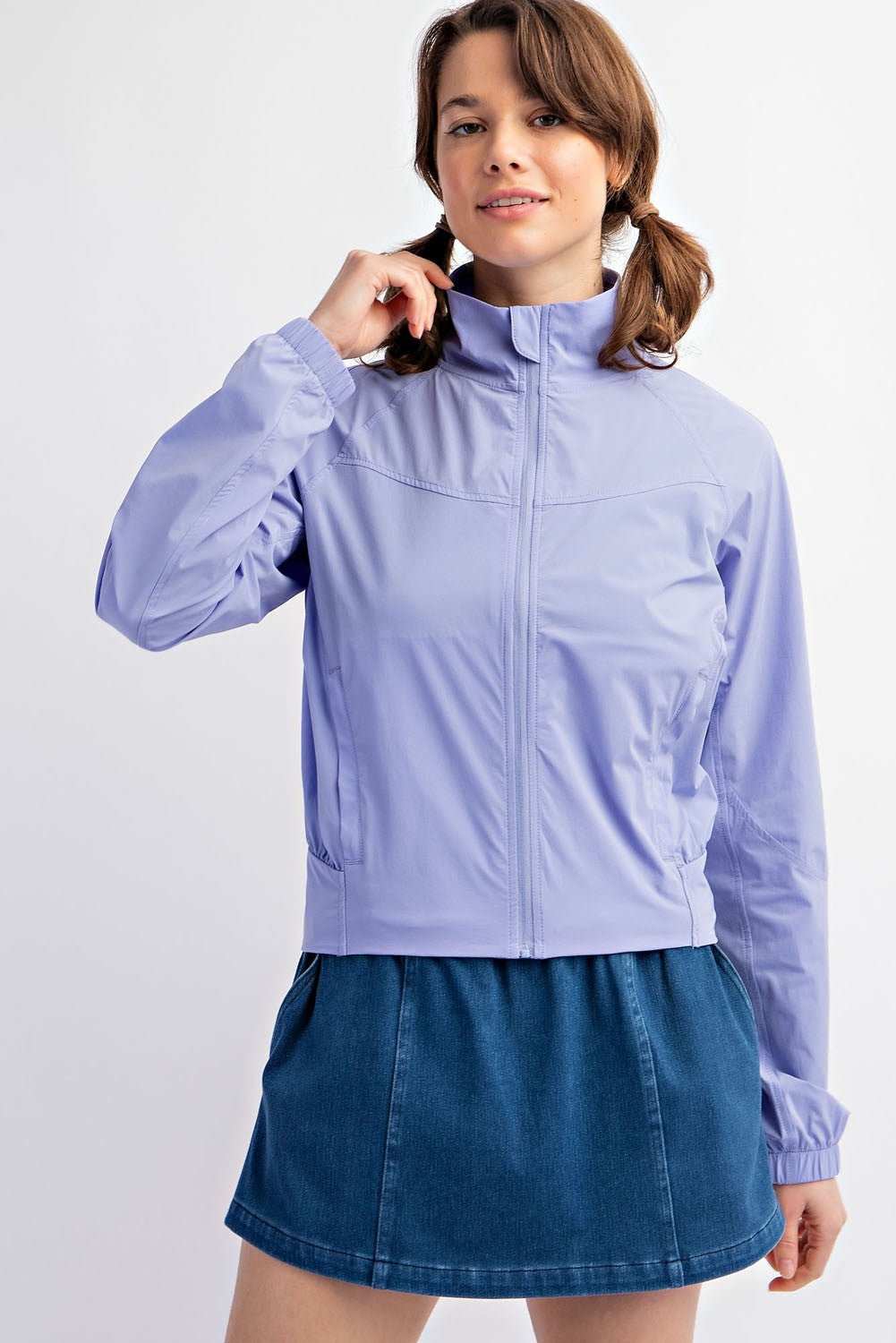 Nylon Woven Tennis Jacket | RAE MODE - Final Sale