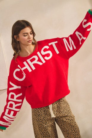 Merry Christmas Sweater | LOVLOV *LA LIVE PREORDER (Start Ship 12/07)