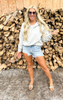 The Meredith Heather Long Sleeve Half Zip Pullover - Final Sale