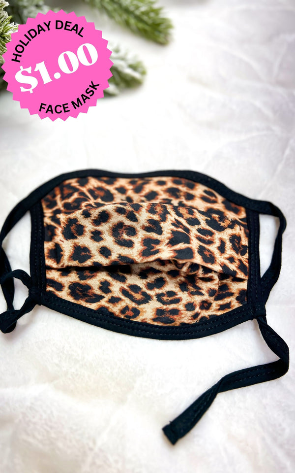 Cheetah Reusable Adjustable Face Mask