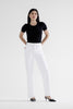 MICA | Alabaster High Rise Wide Leg w/ Raw Hem Denim Jeans - Final Sale