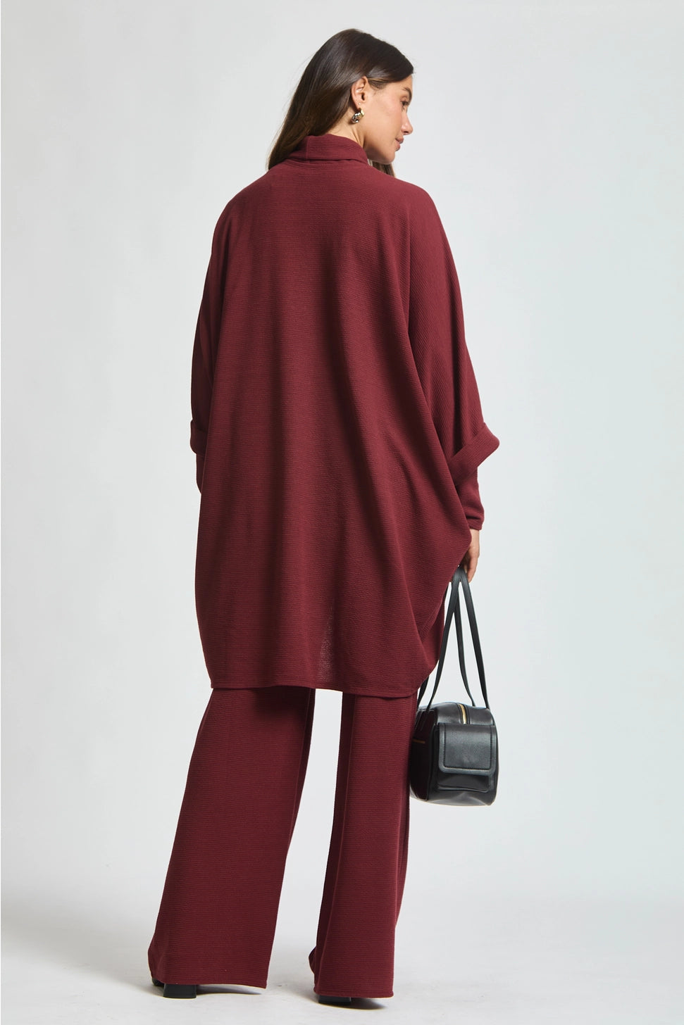 3-Piece Cozy Lounge & Travel Set - Wine - Final Sale