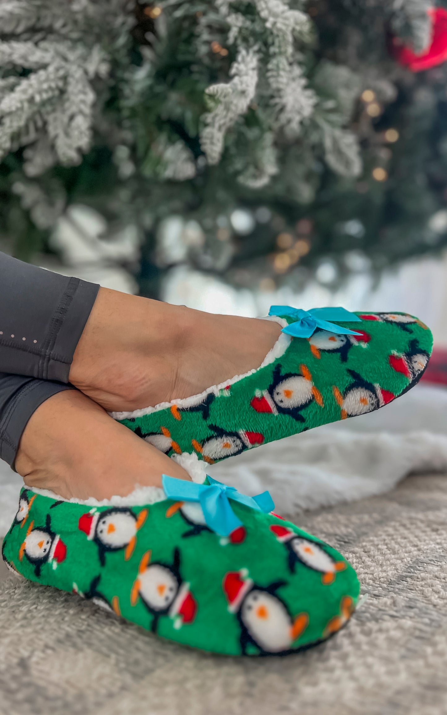 Holiday Fuzzy Sock Slippers - Final Sale