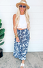 Floral Button Front Smocked Maxi Skirt - Final Sale