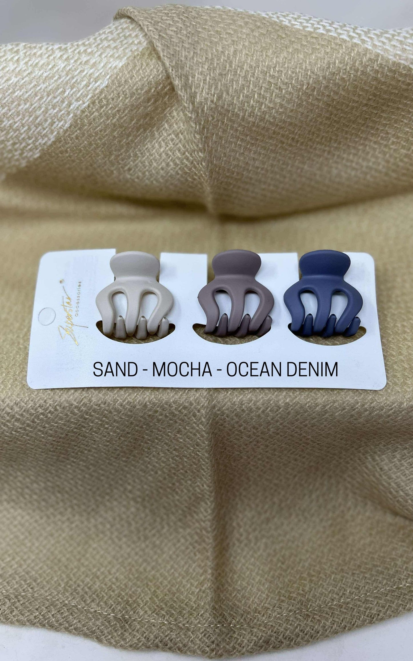Matte Octopus Claw Clip Trio - Final Sale