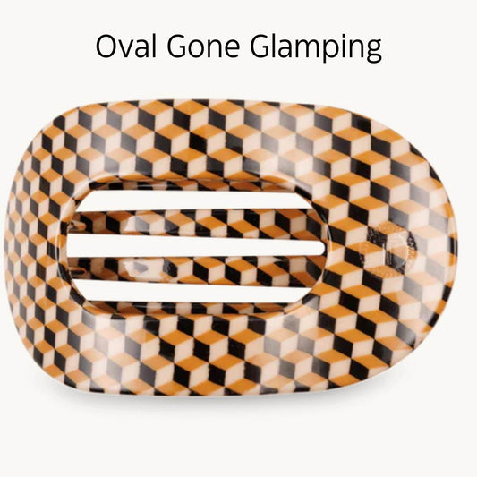 Large Flat Oval Hair Clips | Teleties**