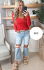 Hold Tight Scoop Neck Long Sleeve Top | SALTY WAVE