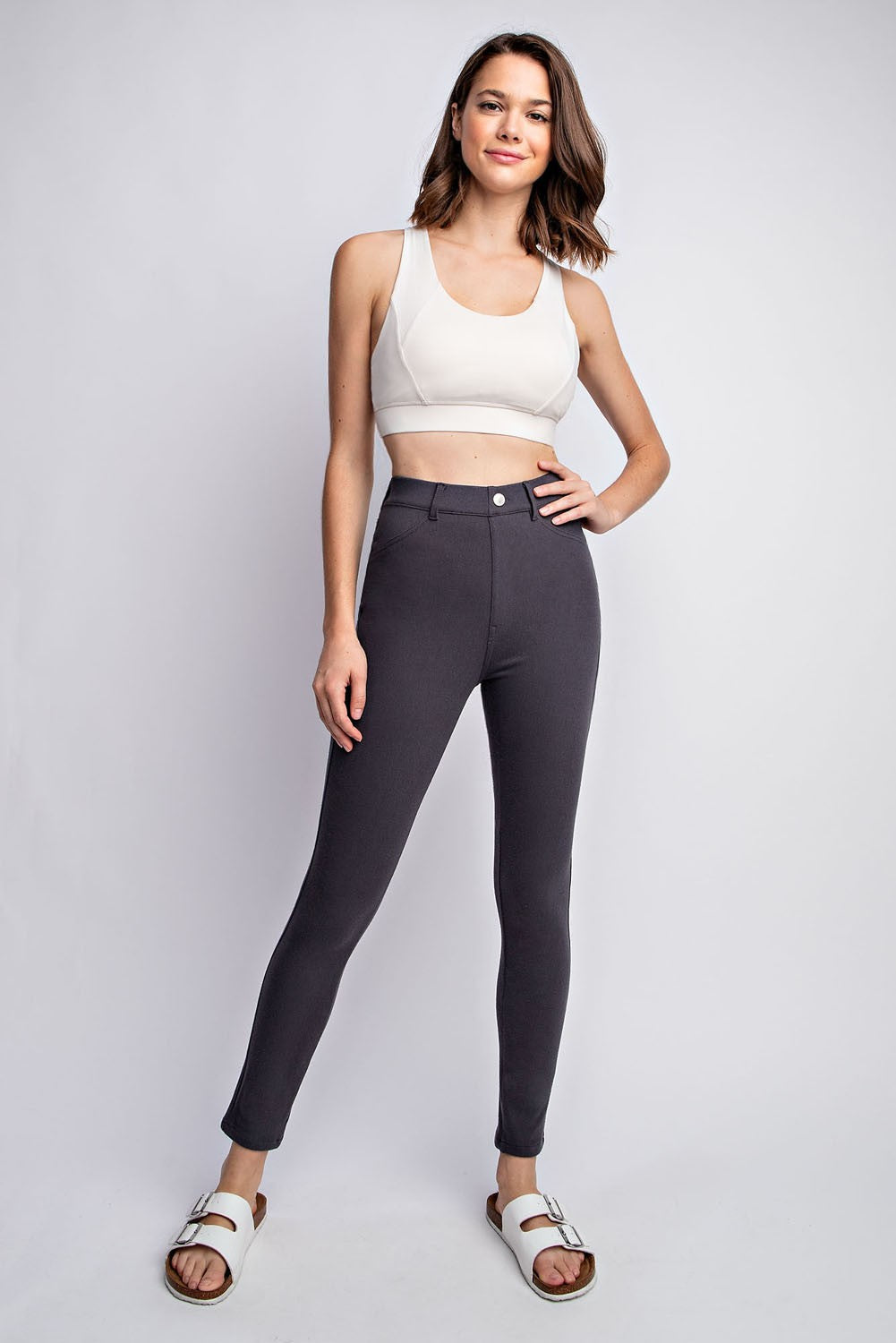 Cotton Stretch Twill Pants | Rae Mode - Final Sale**