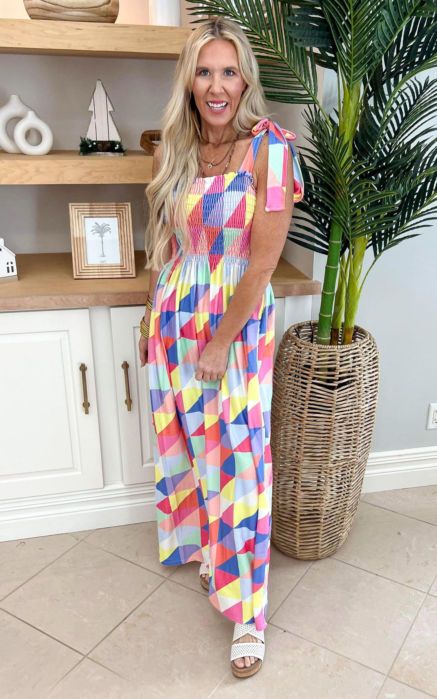 A Kaleidoscope of Color Maxi Dress