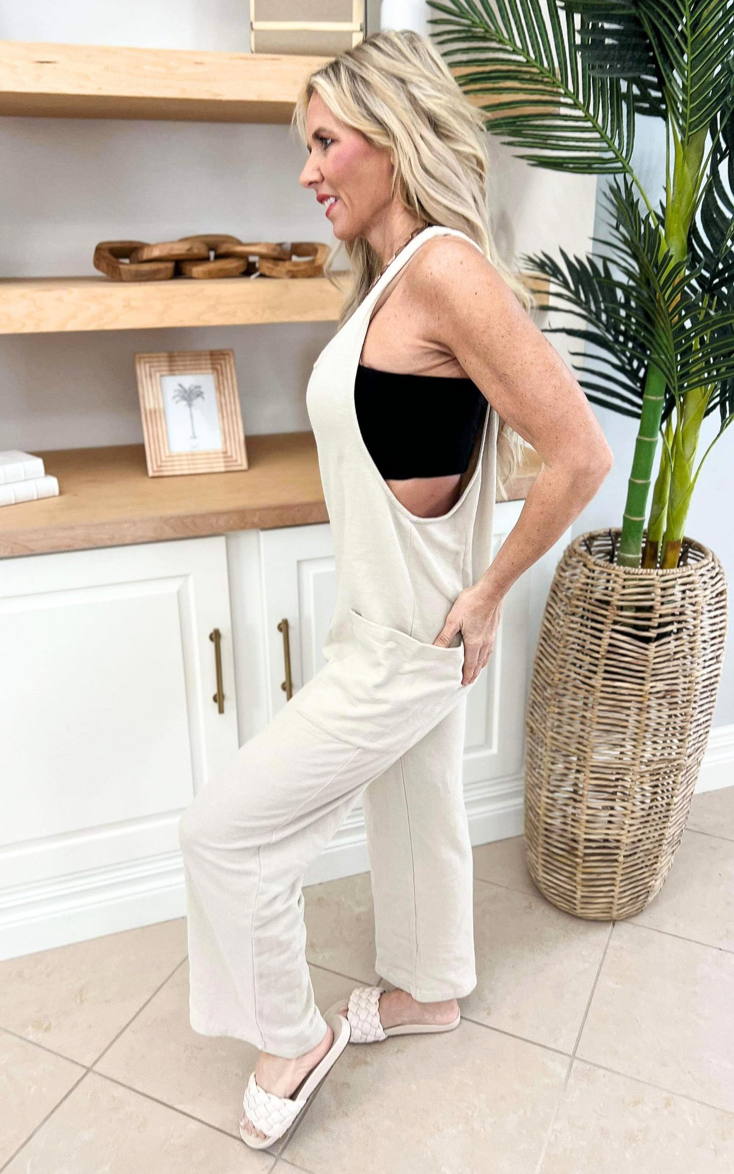 MONO B. Mineral-Washed Lounge Jumpsuit - Final Sale