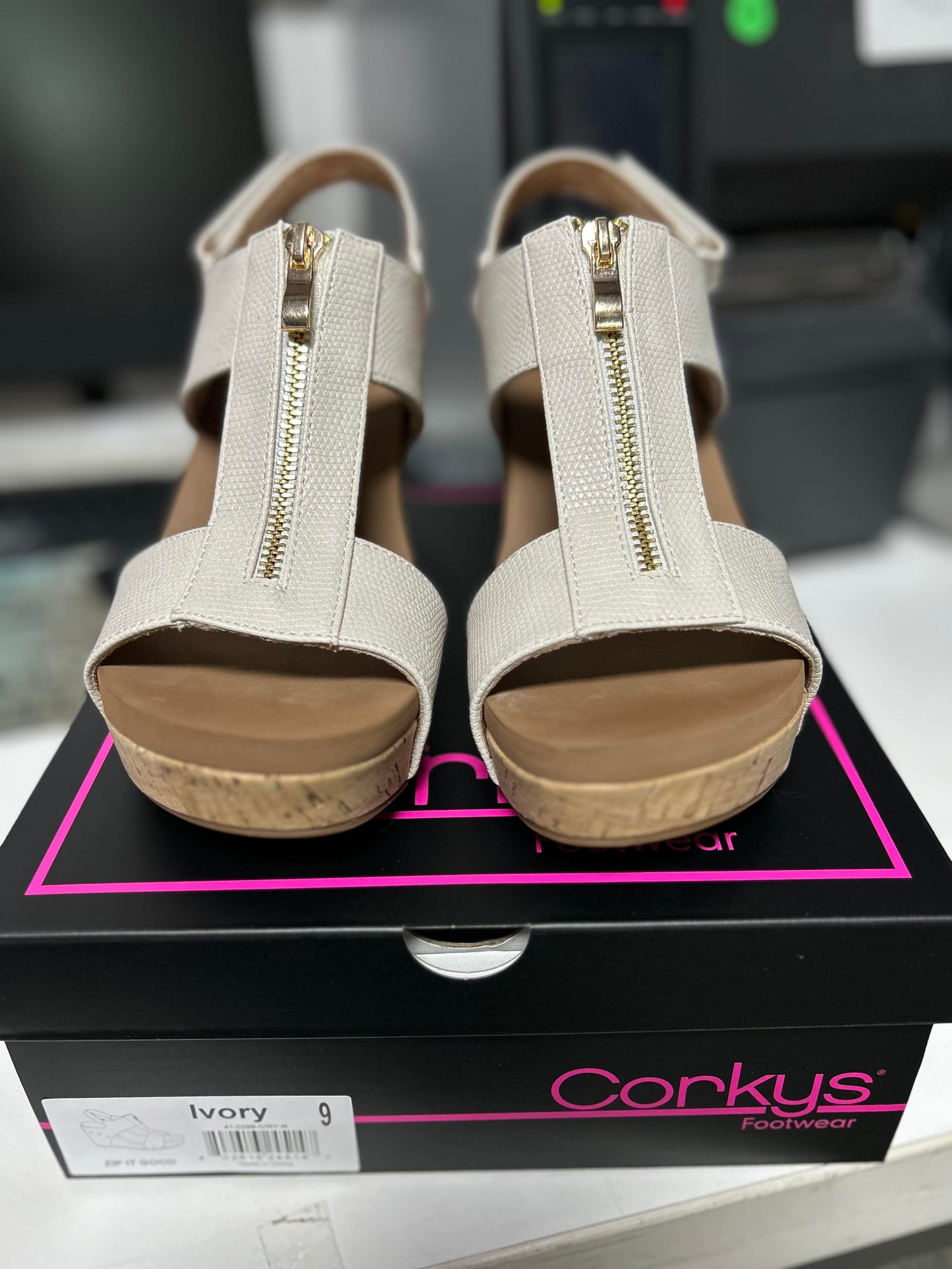 CORKYS Zip It Good Sandals - Ivory* - Final Sale