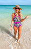 Black Palm One Piece Swimsuit by Salty Wave - Final Sale