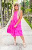 halter pink dress