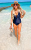 SALTY WAVE Peek-a-Boo Black One Piece Swimsuit- Final Sale