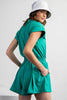 Butter Short Sleeve Quarter Zip Romper | RAE MODE - Final Sale