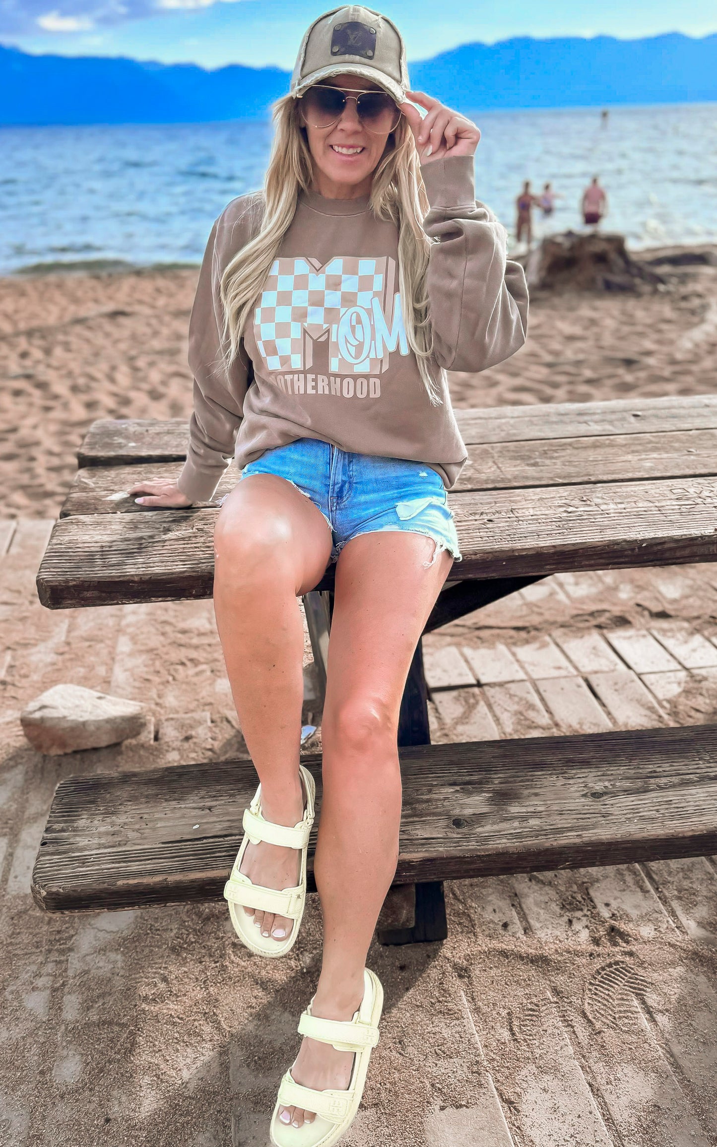 MTV Motherhood Mom Pigment Dyed Graphic Sweatshirt