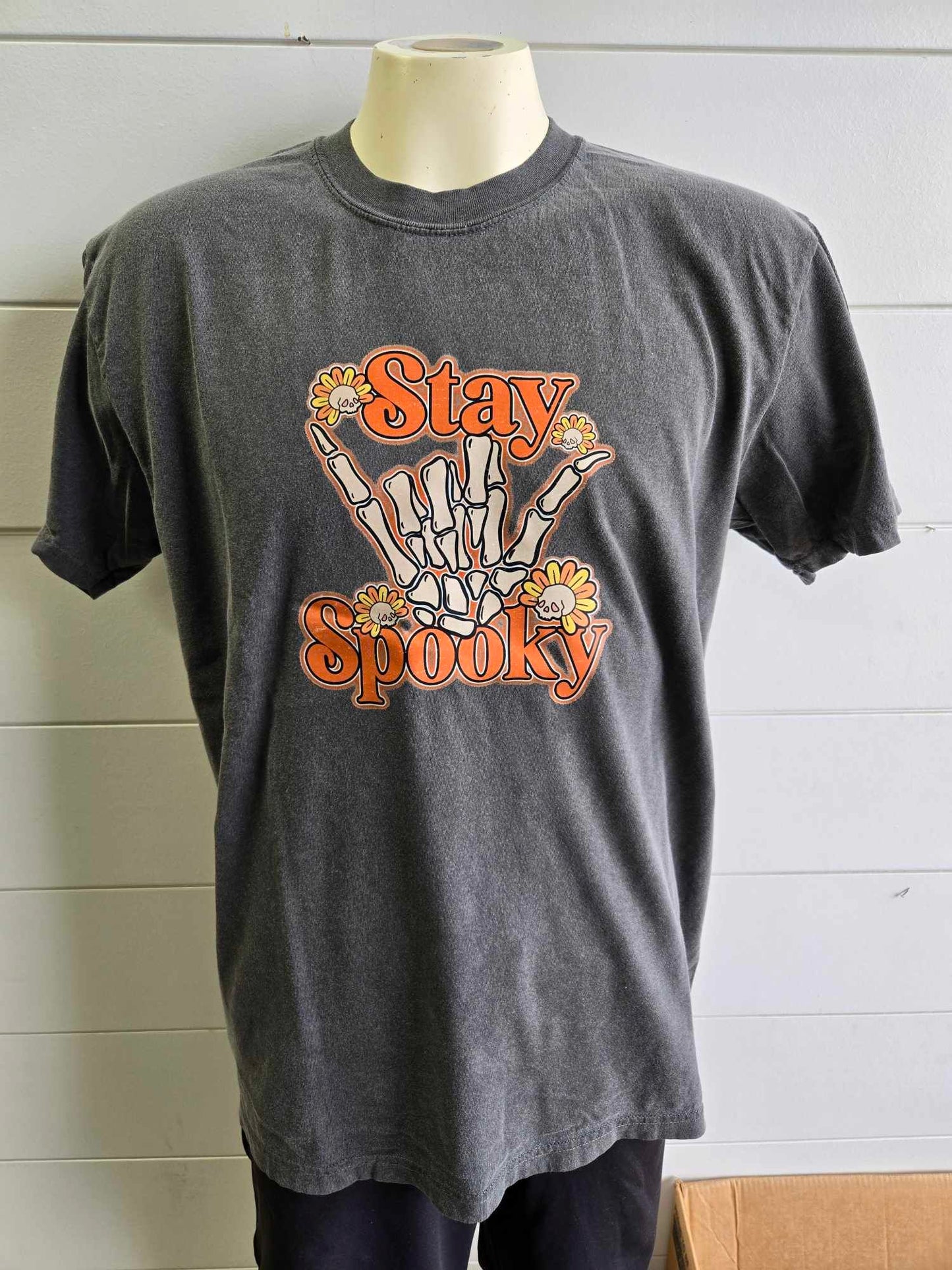 Stay Spooky Season Garment Dyed Graphic T-shirt - FINAL SALE