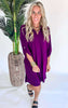 Can it Be Fall Already Half Sleeve Solid Knit Dress - Final Sale