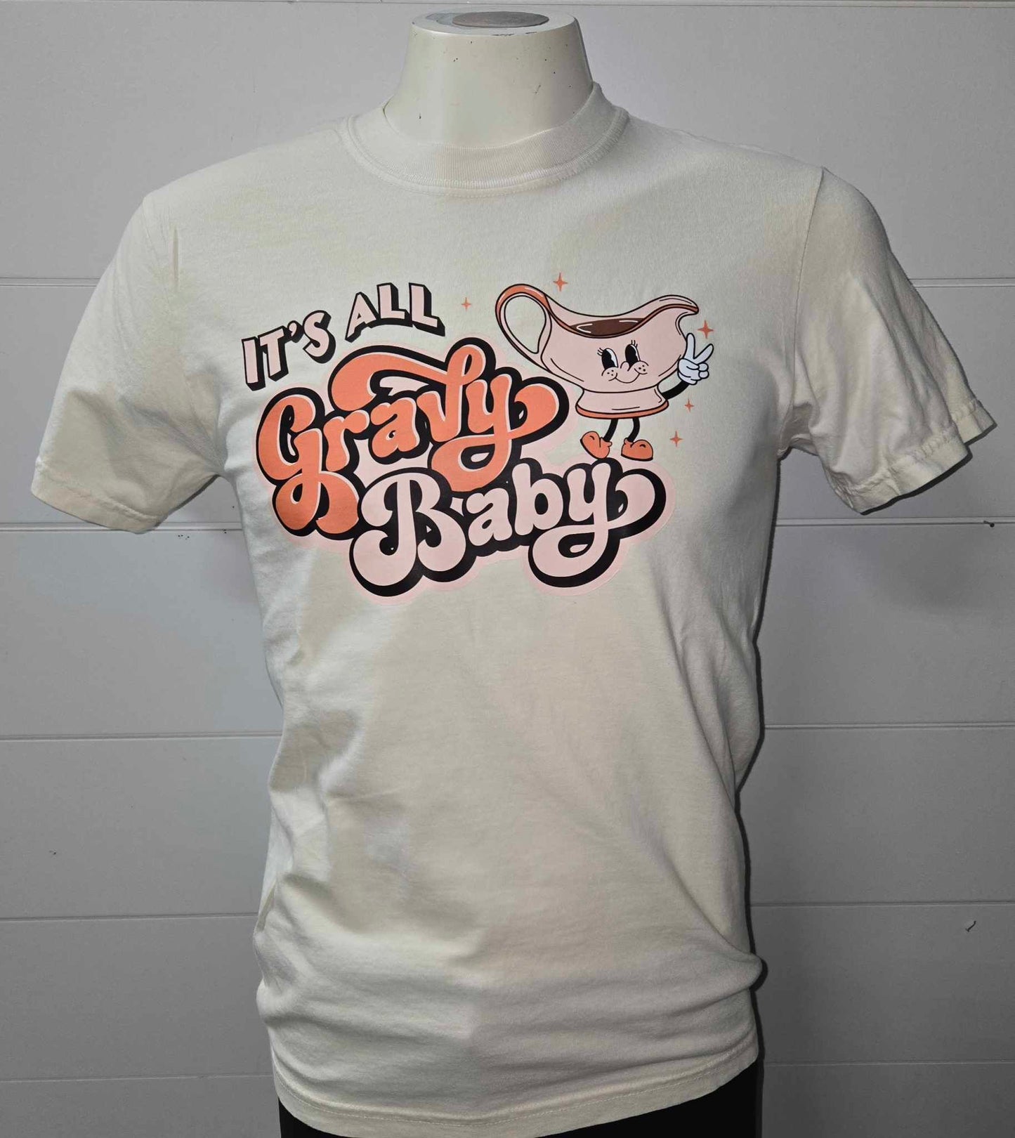 It's All Gravy Baby Garment Dyed Graphic T-shirt - Final Sale